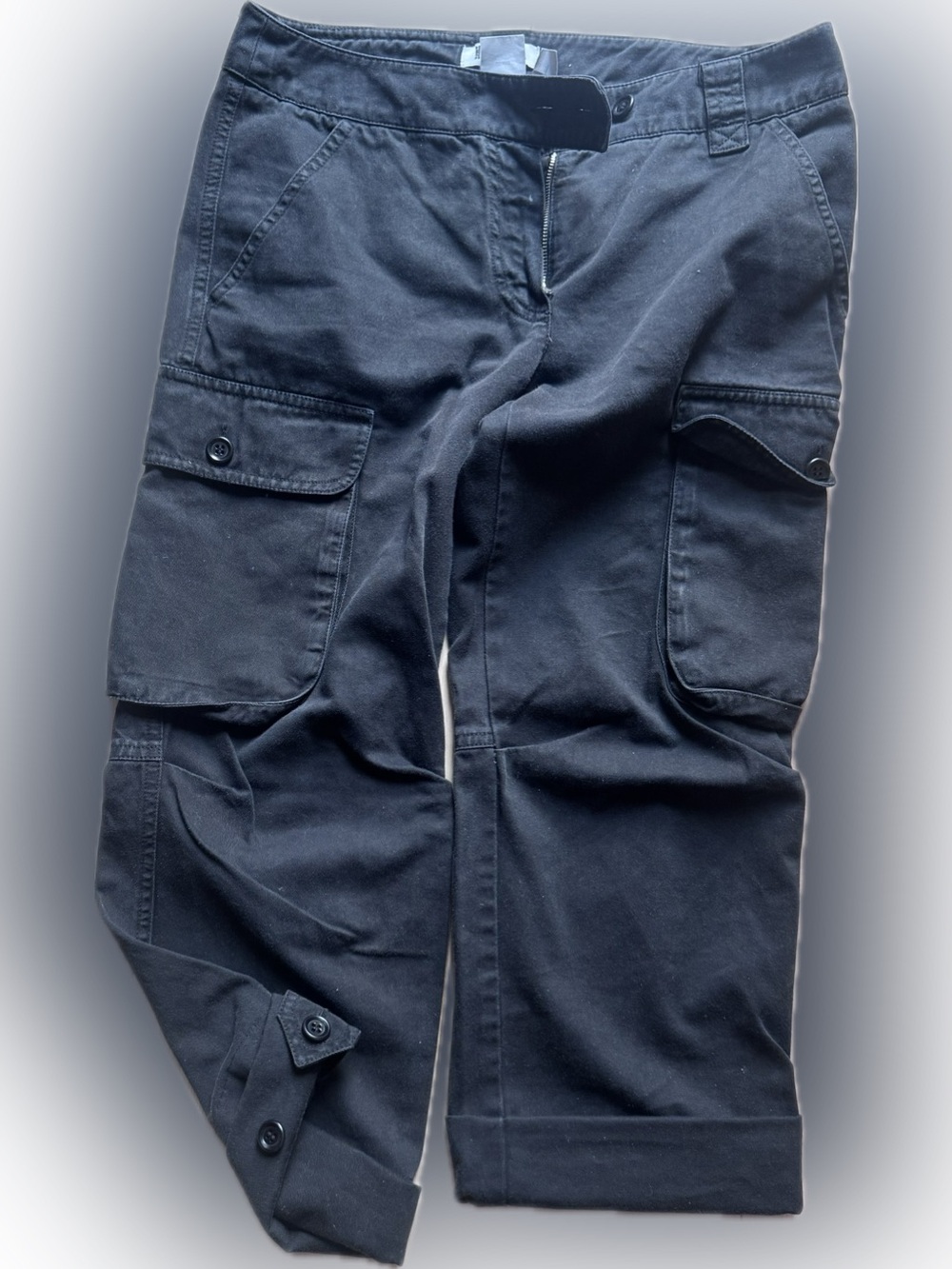 MARELLA black Cargo Pants with Flap Pockets